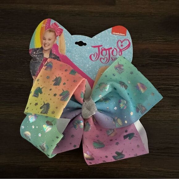 Jojo Siwa Signature Bow Unicorn Rainbow NWT - Picture 1 of 2